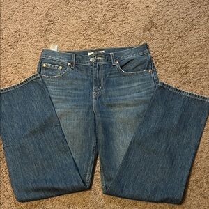 Levi's Blue Low Pro Straight Leg Women's Jeans